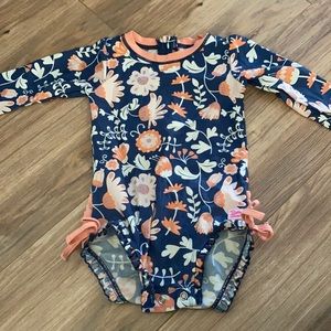 COPY - Ruffle Butts Rash Guard Swim